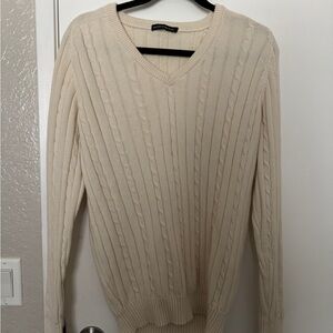 Brandy Melville Cream Cable Knit Sweater